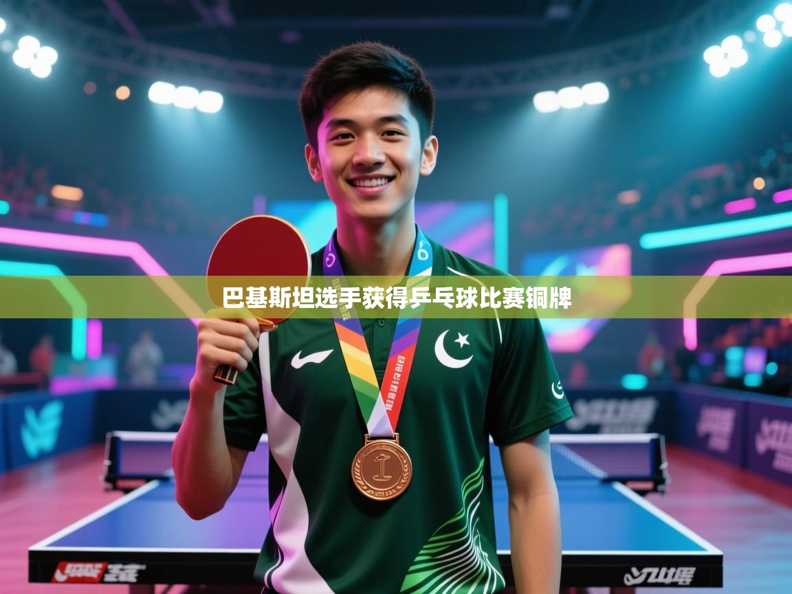 巴基斯坦选手获得乒乓球比赛铜牌 第2张